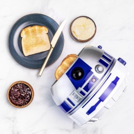 Uncanny Brands Star Wars R2D2 Deluxe Toaster - Lights-Up And Makes Sou