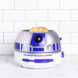 Uncanny Brands Star Wars R2D2 Deluxe Toaster - Lights-Up And Makes Sou