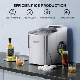 Ice Maker Machine Countertop Ice Machine, Self-Cleaning Ice Maker, 9 C