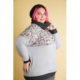Cozy Animal Spot Turtleneck By White Birch