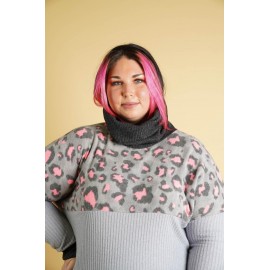Cozy Animal Spot Turtleneck By White Birch
