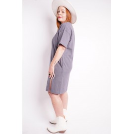 Dahlia Jersey T-Shirt Dress, 2 Colors!