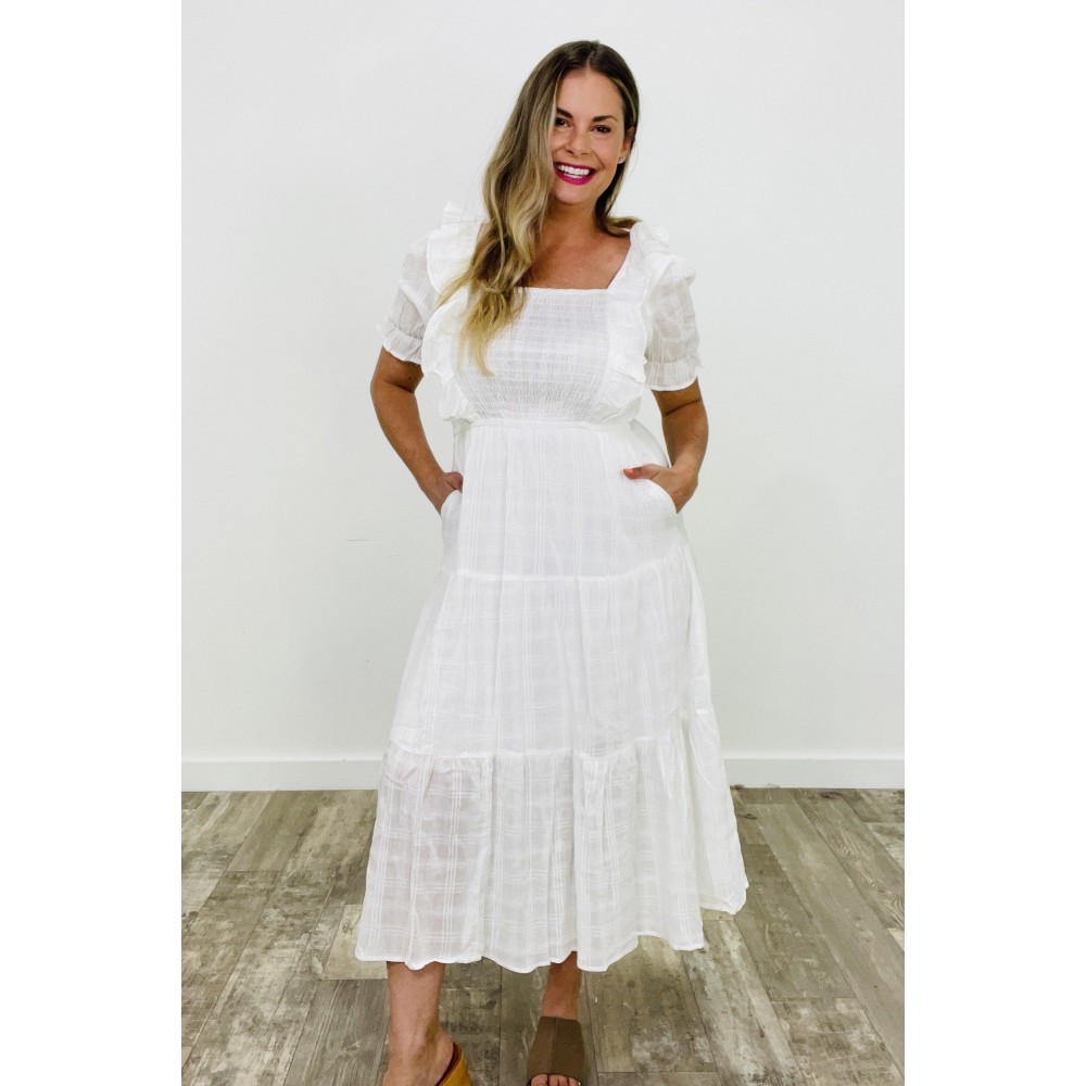 Shabby Chic Ruffle Bodice Dress