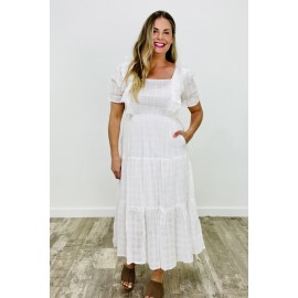 Shabby Chic Ruffle Bodice Dress