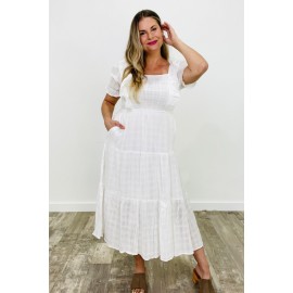 Shabby Chic Ruffle Bodice Dress