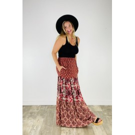 Lady Autumn Tiered Maxi Skirt - 3 Colors!
