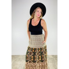 Lady Autumn Tiered Maxi Skirt - 3 Colors!