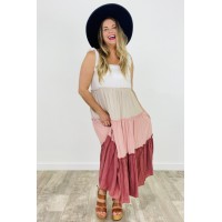 The Sahara Tie Shoulder Ruffle Dress