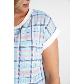 Candy Drop Button Back Top