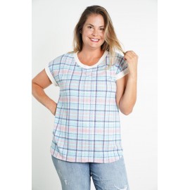 Candy Drop Button Back Top