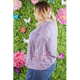 Violetta Two Tone Wide Sleeve Top