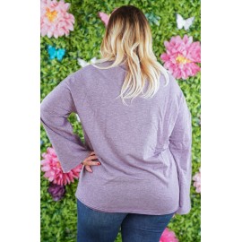 Violetta Two Tone Wide Sleeve Top
