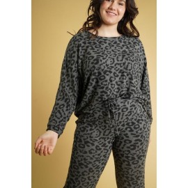 Spotted In The Wild Brushed Long Sleeve Top