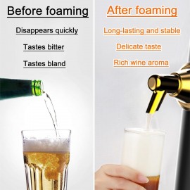 WYJRO Beer Foam Machine,Draft Beer Dispenser with Cooling,Beer Kegerator Beer Dispenser Beer Foam Maker for Beer Lovers