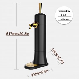 WYJRO Beer Foam Machine,Draft Beer Dispenser with Cooling,Beer Kegerator Beer Dispenser Beer Foam Maker for Beer Lovers