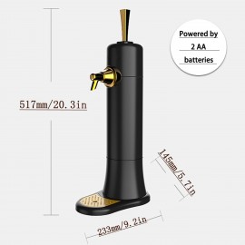 WRJAHCG Beer Foam Machine,Beer Draft Dispenser,Draft Beer System,Home Draught Beer Tap Draft Machine for Father's Day