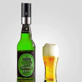 ZQKGTYIIW Beer Tower Dispenser, Drink Dispenser Portable Bottle Beer Foamer, Electric Ultrasonic Beer Foaming Machine, Converts Any Bottle Into a Nitro-Style Draft, Awesome Gift for Beer Lover