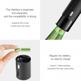 ZQKGTYIIW Beer Tower Dispenser, Drink Dispenser Portable Bottle Beer Foamer, Electric Ultrasonic Beer Foaming Machine, Converts Any Bottle Into a Nitro-Style Draft, Awesome Gift for Beer Lover