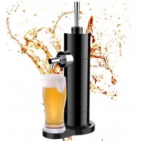 WRJAHCG Black,Beer Foam Machine,Draft Beer System,Beer Kegerator,Beer Tap Draft Machine,Gift for Men And Beer Enthusiast