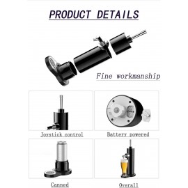WRJAHCG Black,Beer Foam Machine,Draft Beer System,Beer Kegerator,Beer Tap Draft Machine,Gift for Men And Beer Enthusiast
