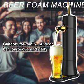 WYJRO Beer Foam Machine,Draft Beer Dispenser with Cooling,Beer Kegerator Beer Dispenser Beer Foam Maker for Beer Lovers
