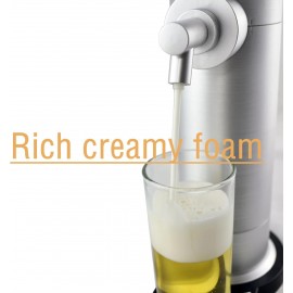 WRJAHCG Silver,Beer Foam Machine,Draft Beer System,Beer Kegerator,Beer Tap Draft Machine,Gift for Men And Beer Enthusiast